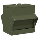 Vidaxl Hønsefutteral Olivengrønn 40.5 X 45 X 41 cm 20 kg