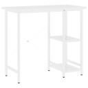vidaXL PC-bord hvit 80x40x72 cm MDF og metall