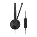 Epos Impact 100 MS Stereo Hodetelefoner med USB-C og USB-A Svart