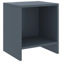 vidaXL Nattbord 2 stk lysegrå 35x30x40 cm heltre furu