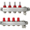 Danfoss SSM manifoldsett 4+4 med strømningsmåler og endestykke