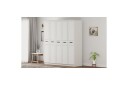 Meyra Garderobe 175x184 cm - Matt Hvit