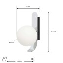 NOLA - Pearl Vegglampe Chrome