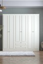 Wonthaggi garderobe 209x210 cm - Hvit
