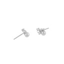 Snö Of Sweden Lise Irregular Earring Silver/Clear Onesize