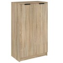 vidaXL Skoskap sonoma eik 59x35x100 cm konstruert tre