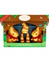Gavepakke med Lindt Gullkanin Sjokoladefigurer 130 gram