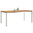  Utendørs Spisebord 180x90x75 cm Massivt Tre Teak