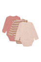 Hust and Claire  Blue Body 3 pak Peach dust (80 / 1 år)