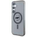 Karl Lagerfeld MagSafe Mobildeksel til Samsung Galaxy S25 med Choupette Trykt Logo Sort
