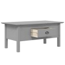 vidaXL Salongbord BODO grå 100x55x45 cm heltre furu