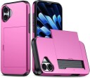 EIDERWOOD iPhone 16 Drop Proof Deksel m. Lommebok - Rosa