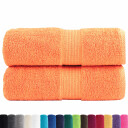  Premium gjestehåndklær SOLUND 2 stk oransje 30x50 cm 600 g/m2