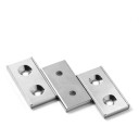 SuperMagneter Kraftig Magnetplate Forsterket Med U-Profil   40x20x4 Mm   Løftekraft 37 Kg