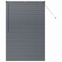  Vindu Persienne med gardiner Manual Mørke grå Aluminium