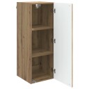 vidaXL Vegghengt skap Artisan eik 33 x 34,5 x 90 cm Konstruert tre