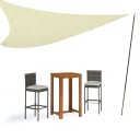 vidaXL Solseilstang 200 cm galvanisert stål