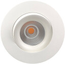 Nordesign Georgia 360 lavtbyggende downlight 7W 3000K RA97 Dimbar IP44 - Hvit
