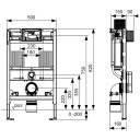 TECE WC-Fikstur Profil 82 cm