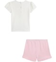 Polo Ralph Lauren T skjorte/Shorts   C Classics   Trophy Cream/B   Polo Ralph Lauren   68   Shorts Hvit Rosa   62