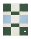 Maison Deux Check Bold Blanket Forest Blue   Green   140X 180CM