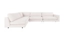 Rowico Home Duncan hjørnesofa åpen V Hvit Greg 1 345 x 216 x 78 cm Hvit