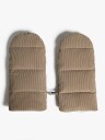 Beemoo Barnevognsvotter, Taupe Corduroy/Checkered