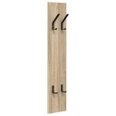  Vegghengt kleshenger Veggmontert Sonoma eik 20 x 1.5 x 100 cm