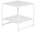 Venture Design Staal sidebord Hvit 50 x 50 cm