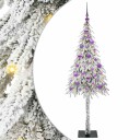  Juletre med 150 LED med stativ Hvit 150 cm PE og stål