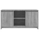 vidaXL TV-benk grå sonoma eik 102x37,5x52,5 cm sponplate