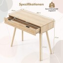 Rotting konsollbord med uttrekkbar skuff entrébord gårdshus trebord