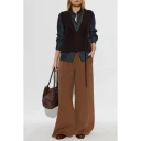 Max Mara Dame Strikkevarer Brun M,