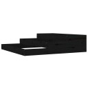vidaXL Plantekasse svart 107x107x27 cm heltre furu