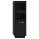 vidaXL Highboard svart 34x40x108,5 cm heltre furu
