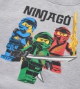 LEGO® Ninjago Collegegenser   LWScout 101   Grå Melert m. Ninjae   LEGO® Wear   4 år (104)   Collegegenser