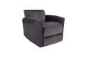 Recliner Pineto Antrasitt, Fløyel/Metall/Tre - Antrasitt, Fløyel/Metall/Tre