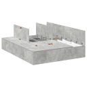  Oppbevaringsseng Ramme Betonggrå 150x200 cm 3335384