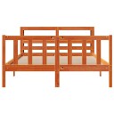 Sengeramme med hodegavl voksbrun 120x190 cm heltre furu 3305773