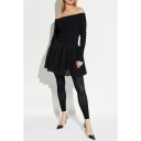 Alaïa Dame Topper Svart M,