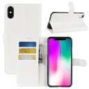 iPhone XR Lommebok-deksel med Magnetisk Lukning Hvit