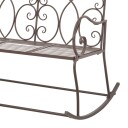 vidaXL Hagebenk 104 cm jern antikk brun