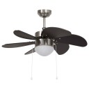 Takvifte med lys 76 cm mørkebrun