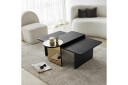 Dasina Sett med bord 105 cm - Svart