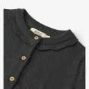 Wheat Knit Cardigan Amy Black Coal (110 / 5 år)