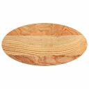  Bordplate lysebrun 80x40x2 cm oval heltre eik