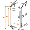 Roadinger Special Combo Case Pro, 20u Wheels