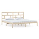 vidaXL Sengeramme heltre furu 200x200 cm