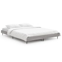 vidaXL Sengeramme grå sonoma 135x190 cm konstruert tre