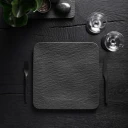 Villeroy & Boch Manufacture Rock Rekt. Serveringsfat 33x33 cm